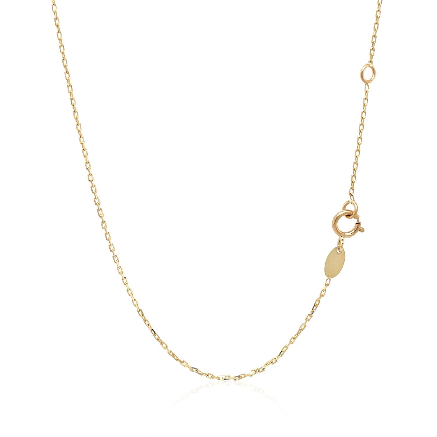 14k Tri-Color Gold Rosary Chain Necklace 