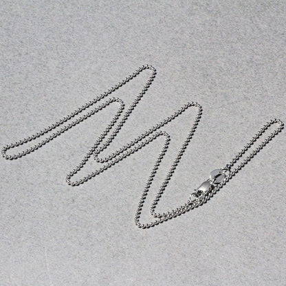 14k White Gold Bead Chain 1.0mm by Bids.com