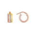 14k Tri Color Gold Trilogy Hoops - accessories
