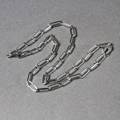 14k White Gold Bold Paperclip Chain (4.2 mm) by Bids.com