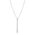 Sterling Silver 24 inch Necklace with Long Polished Bar Pendant by Avera Group