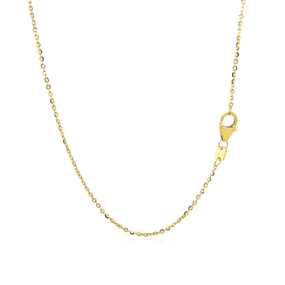 14k Yellow Gold Double-Strand Chain Necklace with Puff Moon and Star - DestGlow