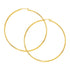 14k Yellow Gold Large Polished Hoop Earrings(2x70mm) - earrings