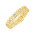 14k Two Tone Gold High Polish Diamond Panther Bracelet (12mm)
