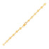 14k Yellow Gold Bracelet with Polished Circles by Avera Group