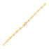 14k Yellow Gold Bracelet with Polished Circles 