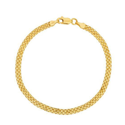 14k Yellow Gold Bismark Bracelet (3.50 mm)  DestGlow