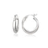 Sterling Silver Dual Round Entwined Hoop Earrings - DestGlow