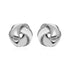 Textured and Polished Love Knot Earrings in Sterling Silver(13mm) - DestGlow