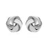 Textured and Polished Love Knot Earrings in Sterling Silver(13mm) 