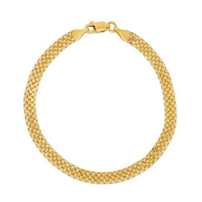 14k Yellow Gold Bismark Bracelet (4.70 mm)  DestGlow