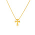 14k Yellow Gold with Cross Pendant - DestGlow