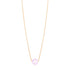 14k Rose Gold Pearl Solitaire Necklace by Avera Group