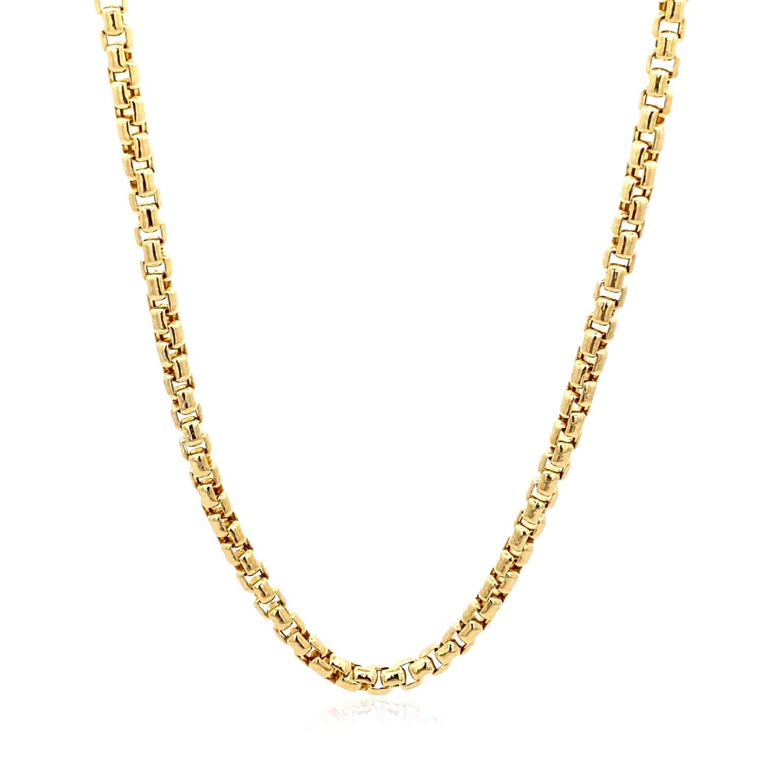 3.4mm 14k Yellow Gold Round Box Chain by Bids.com