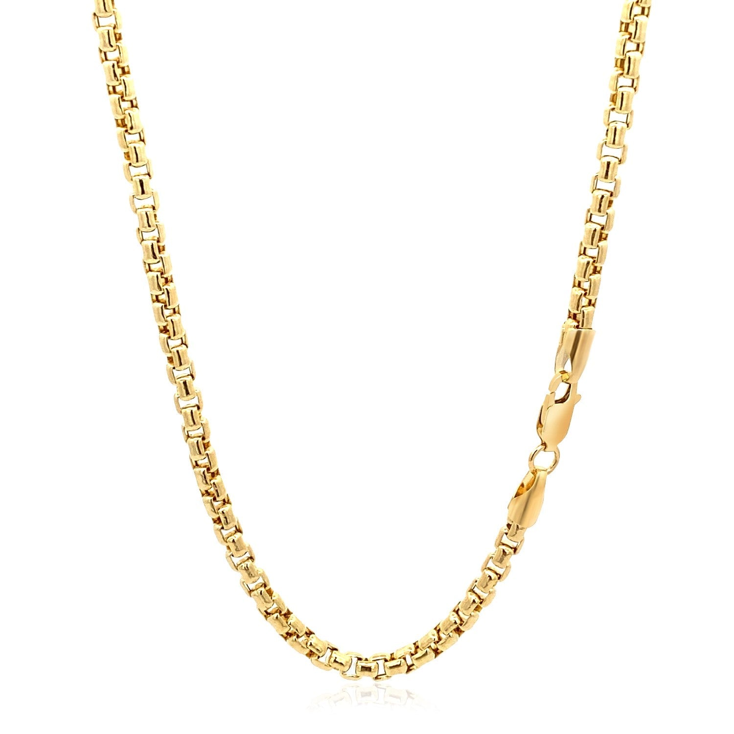 3.4mm 14k Yellow Gold Round Box Chain by Bids.com