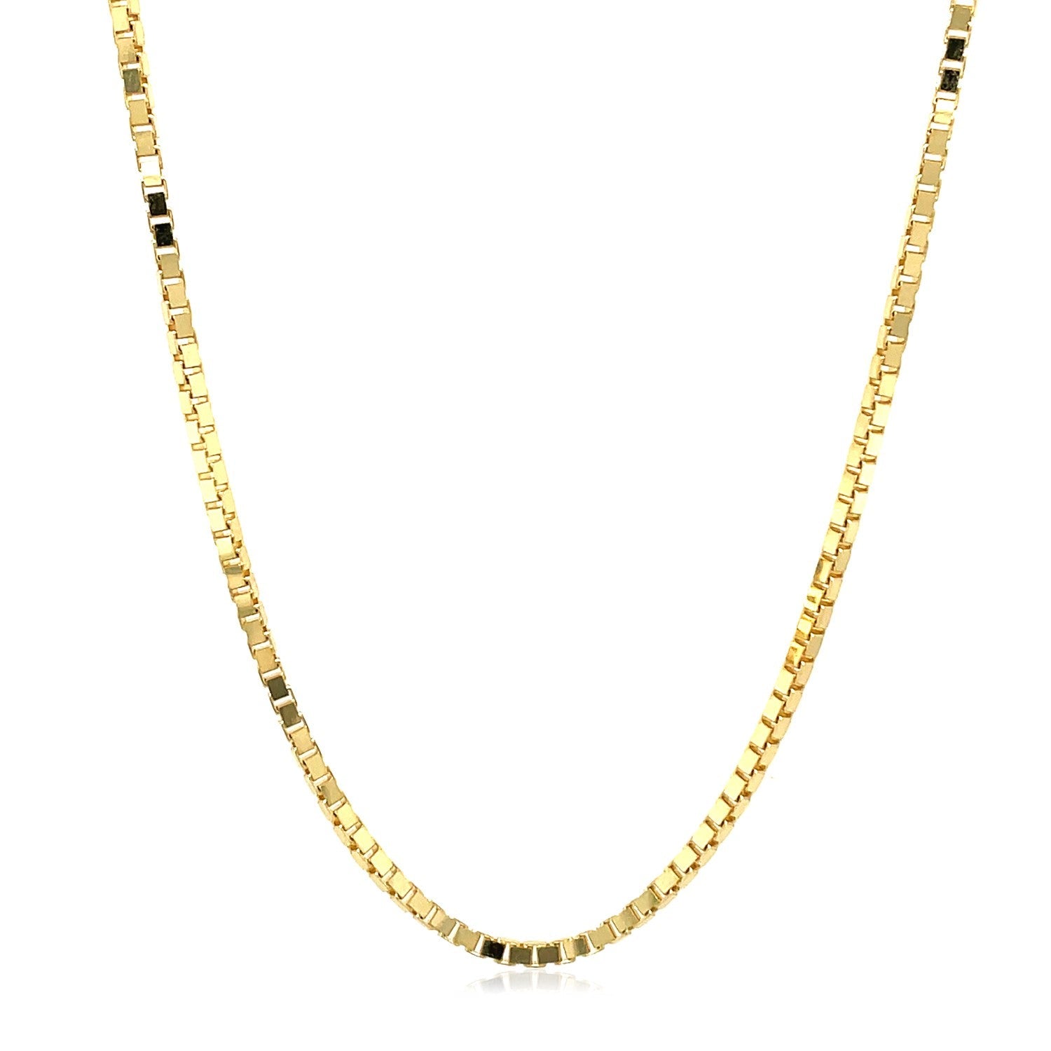 14k Yellow Gold Semi Solid Box Chain 1.6mm by Bids.com