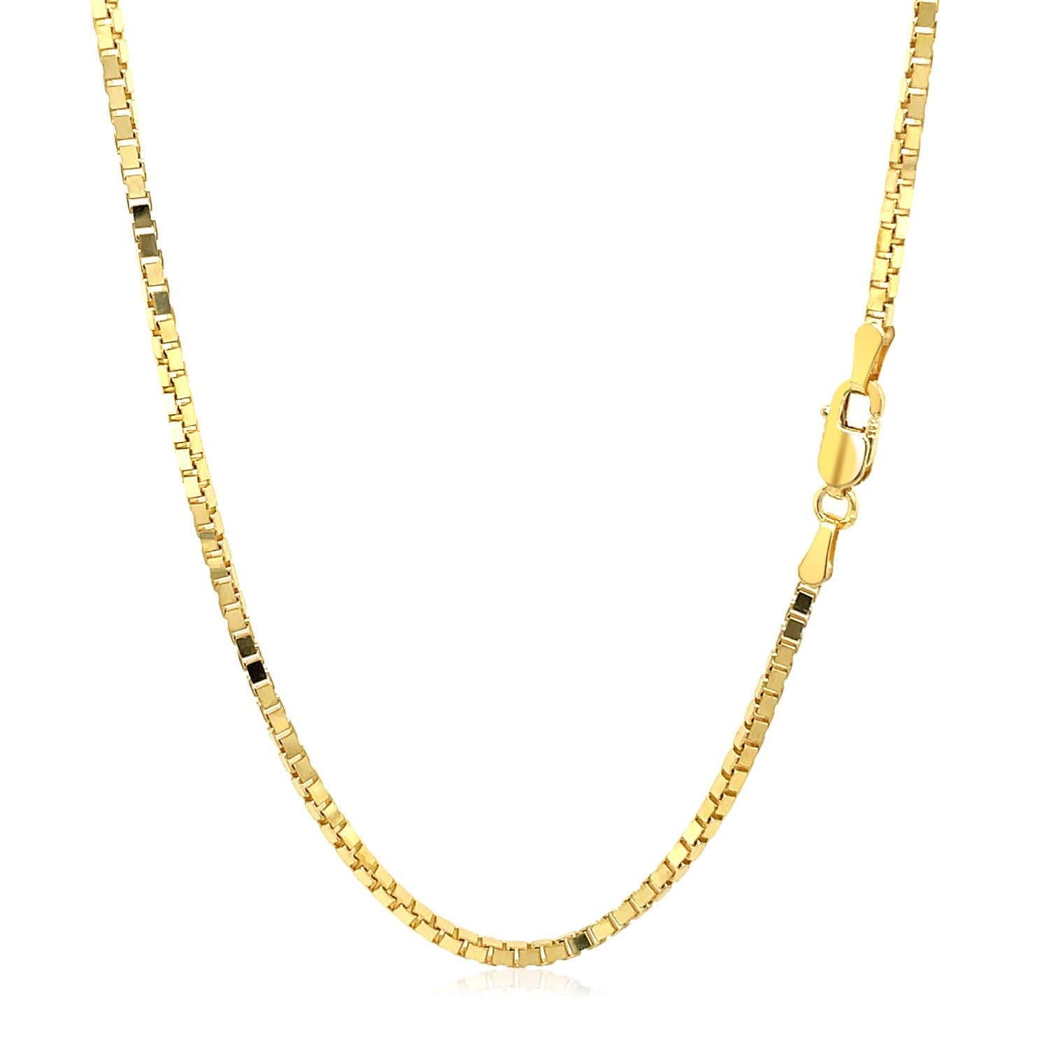 14k Yellow Gold Semi Solid Box Chain 1.6mm by Bids.com