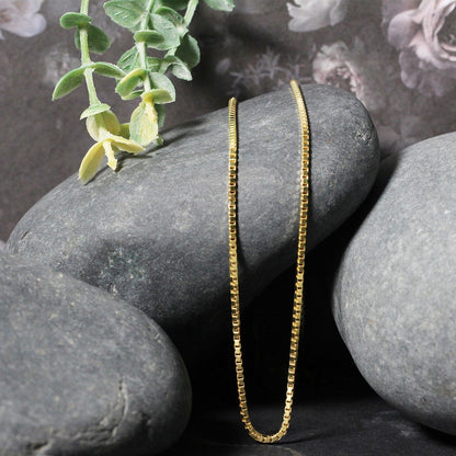 14k Yellow Gold Semi Solid Box Chain 1.6mm by Bids.com