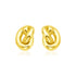 14k Yellow Gold Polished Knot Earrings - accessories