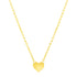 14k Yellow Gold Polished Mini Heart Necklace by Avera Group