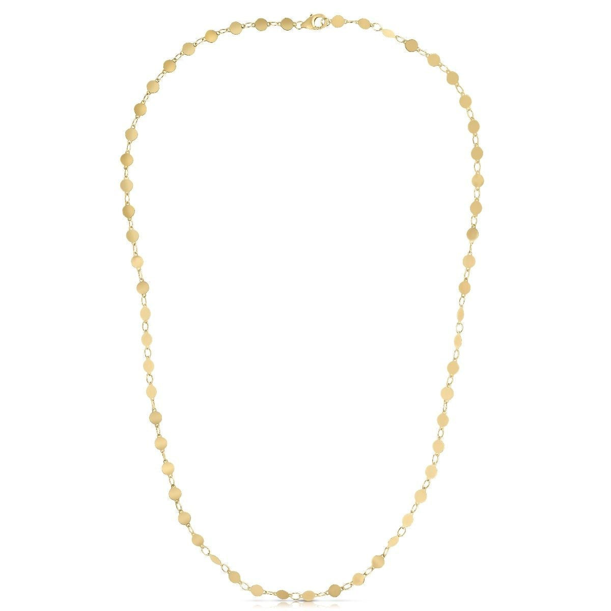 14k Yellow Gold Necklace with Polished Circles by Bids.com