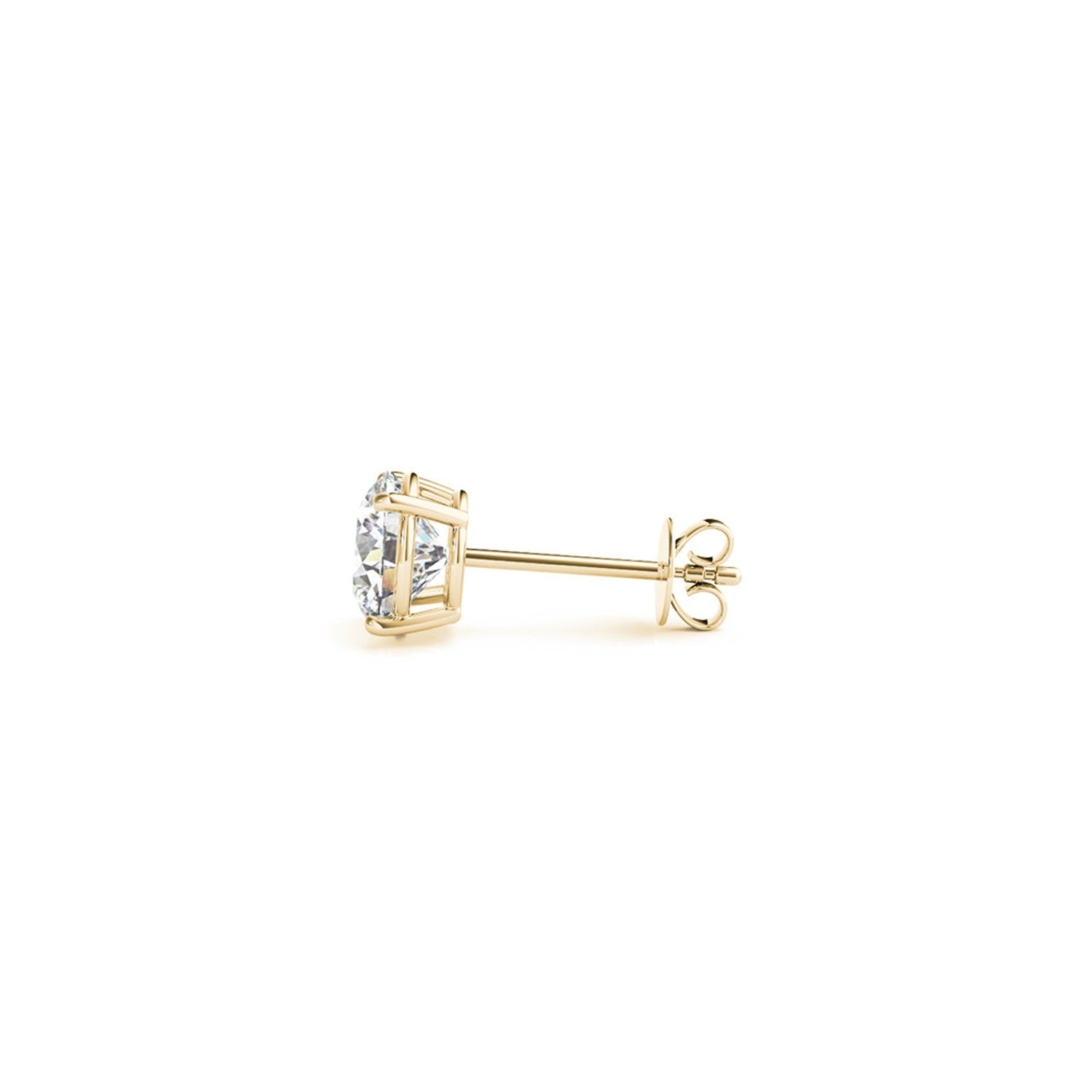 1 1/2 cttw Certified IGI Lab Grown Round Diamond Stud Earrings 14k Yellow Gold (G/VS2) by Bids.com