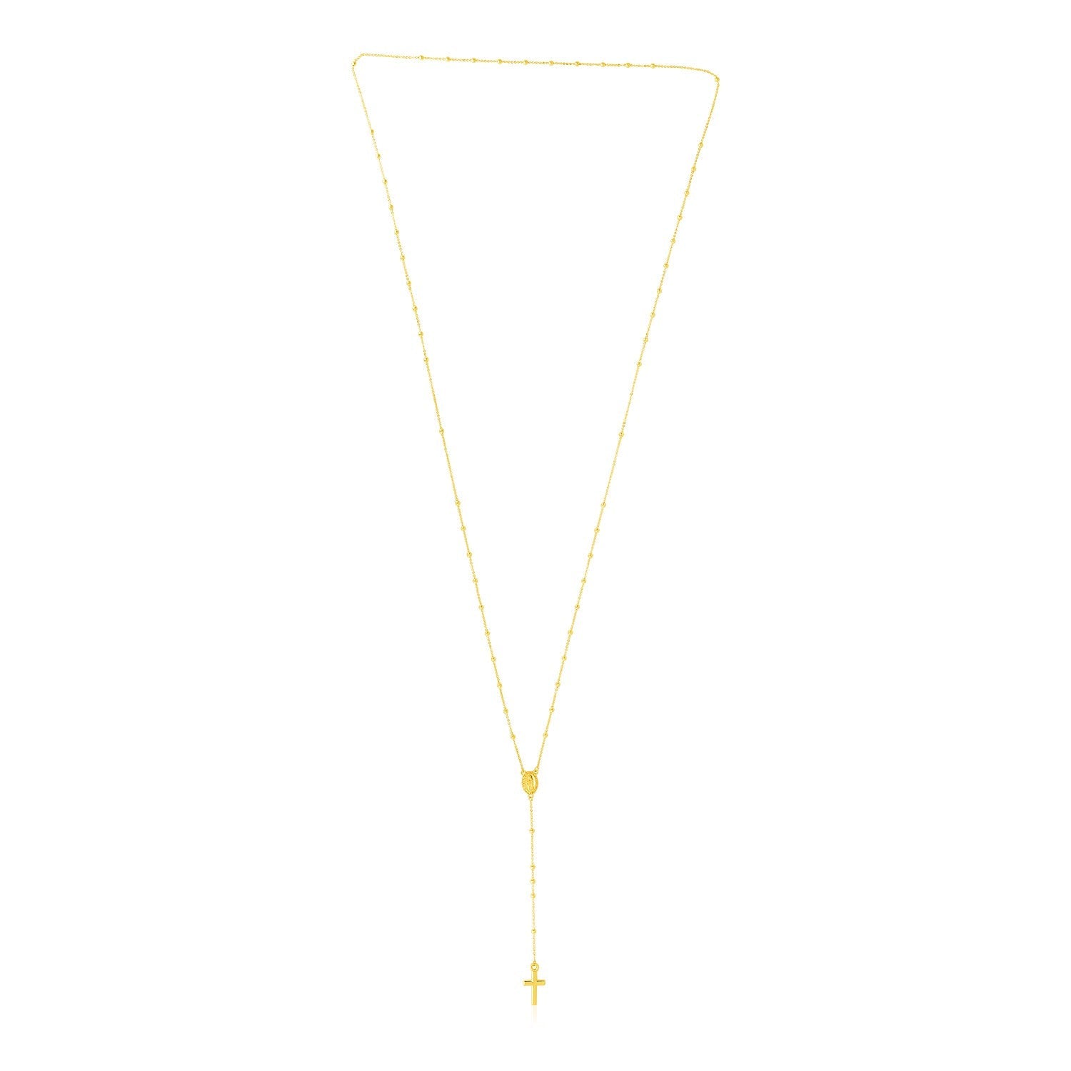 14k Yellow Gold Rosary Necklace by Bids.com