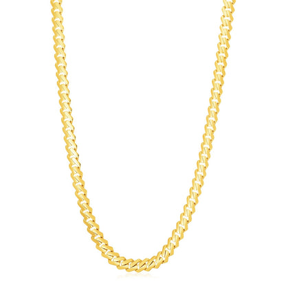 14k Yellow Gold High Polish Modern Lite Edge Chain (8.0mm) by Bids.com