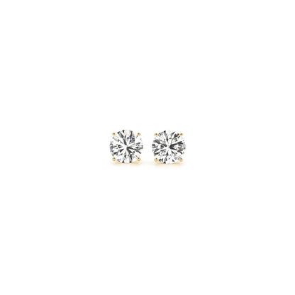 1/2 cttw Lab Grown Round Diamond Stud Earrings 14k Yellow Gold (G/VS2) - earrings