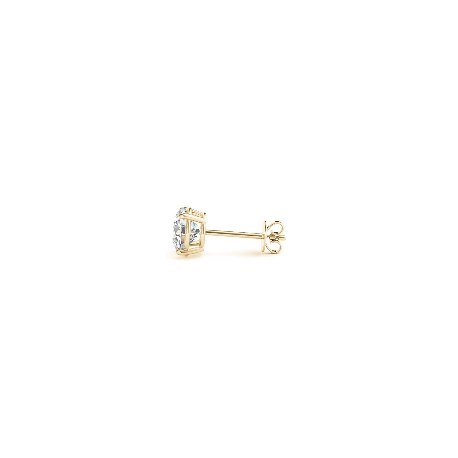 1/2 cttw Lab Grown Round Diamond Stud Earrings 14k Yellow Gold (G/VS2) 