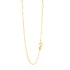 14k Yellow Gold Adjustable Box Chain (0.60 mm) by Avera Group