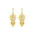 Dream Catcher Earrings in 14k Yellow Gold 