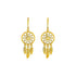 Dream Catcher Earrings in 14k Yellow Gold