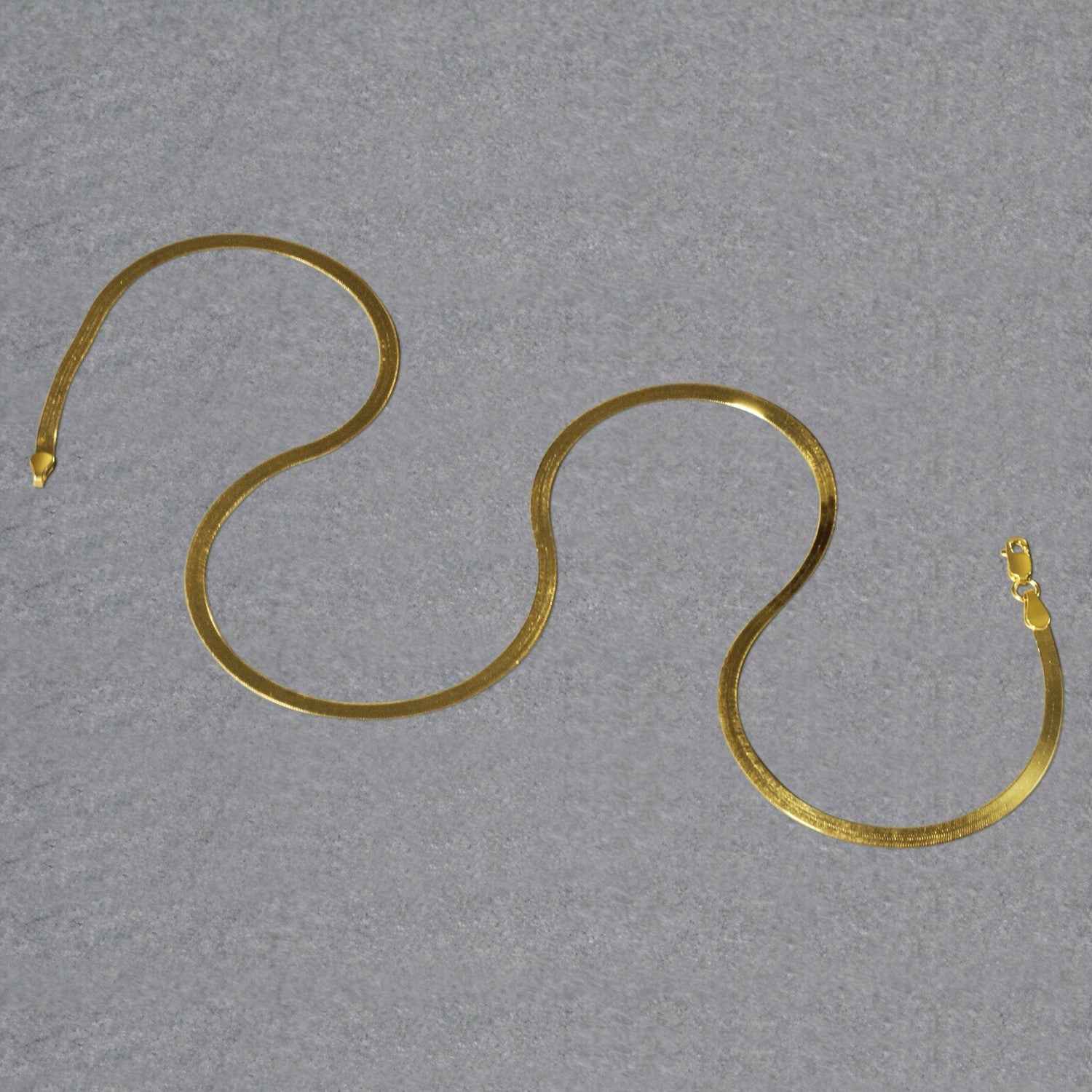 Imperial Herringbone Chain in 10k Yellow Gold (2.8 mm)