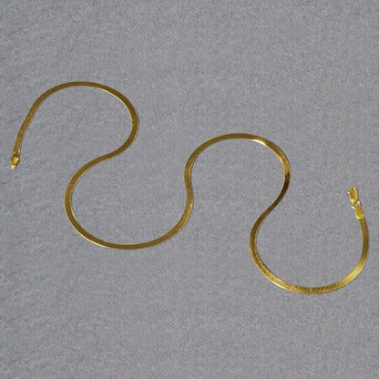 Imperial Herringbone Chain in 10k Yellow Gold (2.80 mm) 