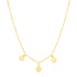 14k Yellow Gold Mom Necklace with Circle Drops - necklaces