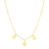 14k Yellow Gold Mom Necklace with Circle Drops 