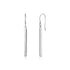 Sterling Silver Polished Bar Earrings - DestGlow