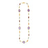 14k Yellow Gold Necklace with Multi-Colored Stones by Avera Group