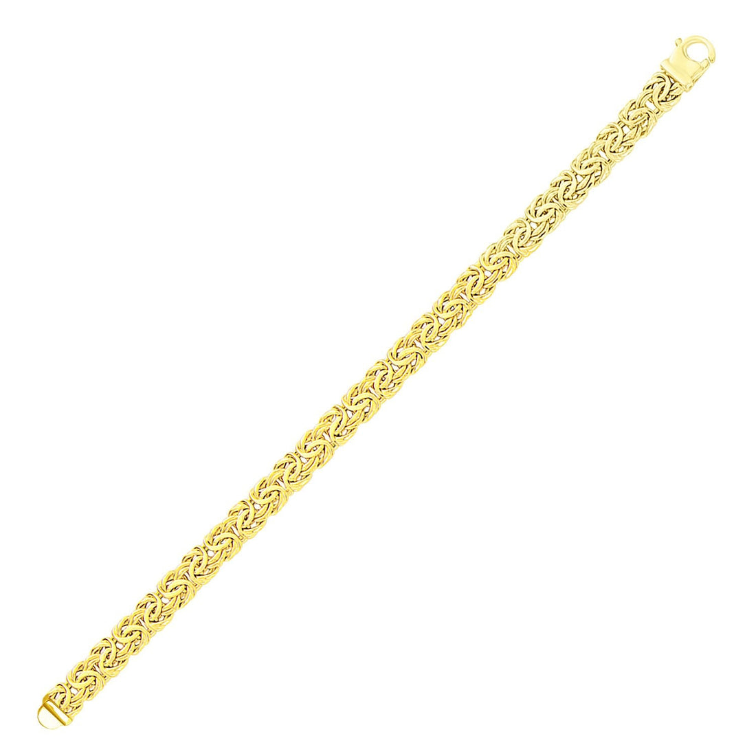14k Yellow Gold Byzantine Style Chain Bracelet by Bids.com