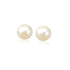 14k Yellow Gold Freshwater Cultured White Pearl Stud Earrings (7mm) 