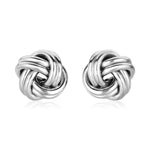 Sterling Silver Polished Love Knot Earrings - DestGlow