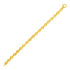 14k Yellow Gold Polished Oval Link Bracelet 