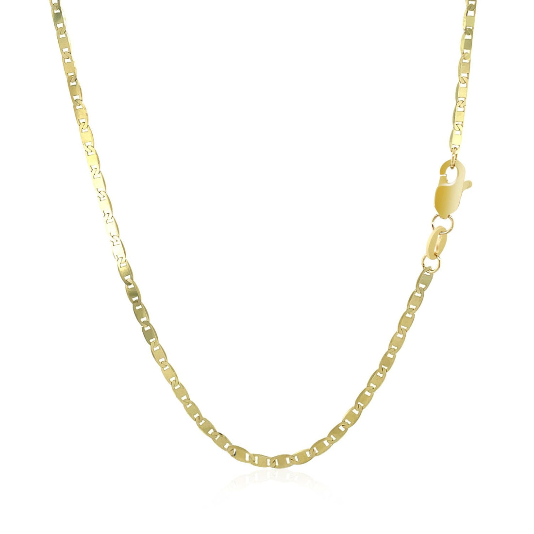 10k Yellow Gold Mariner Link Chain (1.70 mm) - DestGlow