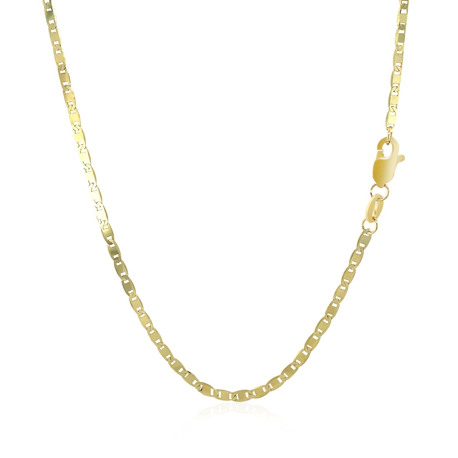 10k Yellow Gold Mariner Link Chain (1.70 mm) - DestGlow
