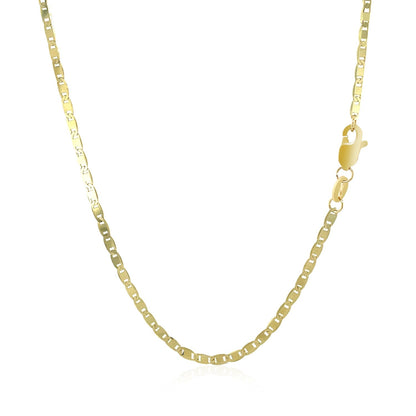 10k Yellow Gold Mariner Link Chain (1.70 mm) - DestGlow