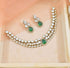Joban Fashion Copper C.Green Moissanite Necklace Set