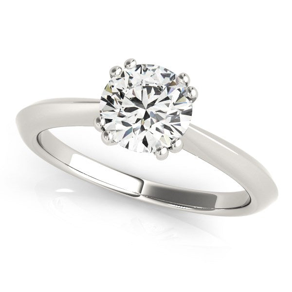 14k White Gold Double Prong Set Solitaire Diamond Engagement Ring (1 cttw) by Bids.com