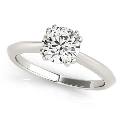 14k White Gold Double Prong Set Solitaire Diamond Engagement Ring (1 cttw) by Bids.com