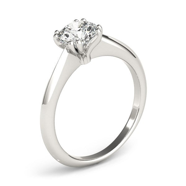 14k White Gold Double Prong Set Solitaire Diamond Engagement Ring (1 cttw) by Bids.com
